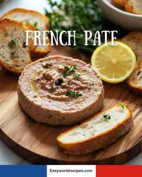 🇫🇷 Pâté (French Country-Style Meat Spread) Rustic, rich pâté made with ground meat and herbs—delicio...