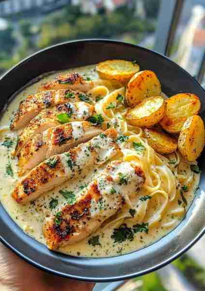 🥥 Coconut Lemon Herb Chicken Alfredo brings a bright tropical flavor to a creamy classic. Juicy chi...