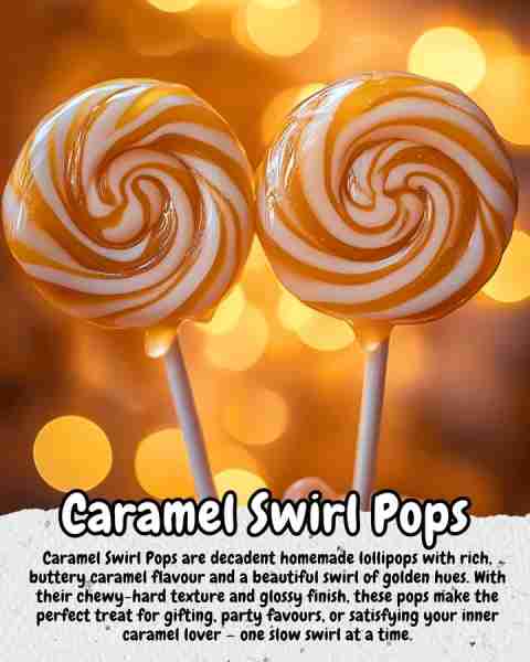 🍭 Caramel Swirl Pops : Rich, Buttery, Swirled & Perfectly Lickable Homemade Caramel Candy on a Stic...