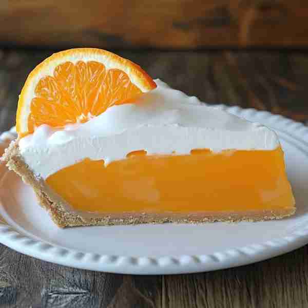 🍊 ORANGE JELLO CREAMSICLE PIE 🍰 (Absolutely delicious) 📝 INGREDIENTS: For the Crust: 1 1/2 cups g...