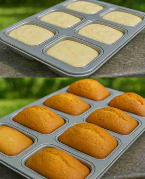 Mini Vanilla Cakes This mini vanilla pound cake is dense but delicate, with a rich buttery taste. It...
