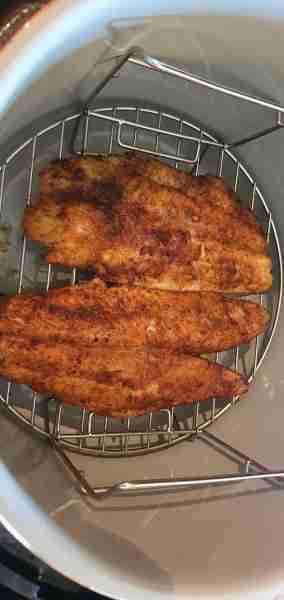 Airfried fish fillet. 😋🤤 The only way I will cook it from now. Much better then deep fried and soo...