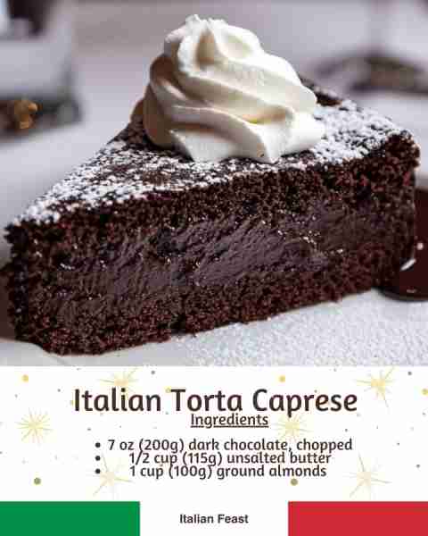 Rich Torta Caprese 🍫 Flourless chocolate almond cake with whipped cream 🇮🇹🍫🌰 recipe in the сoммεη...