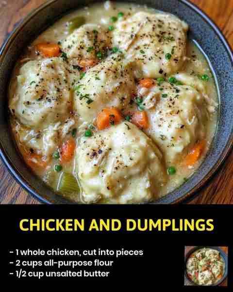 Chicken and Dumplings Looking for the ultimate comfort food to warm you up this winter? Look no furt...