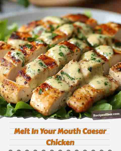 Melt In Your Mouth Caesar Chicken 🍗 A delicious chicken dish that's easy to make! 📋 Ingredients...