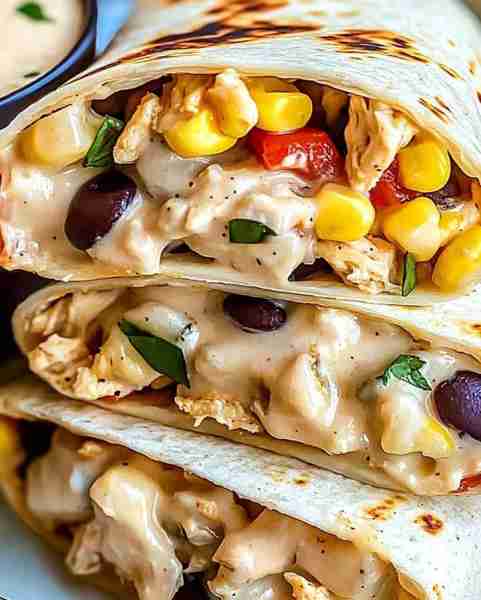 Best Southwest Chicken Wrap Recipe Ingredients : 1/4 lb of chicken breasts (boneless and skinless) 1...