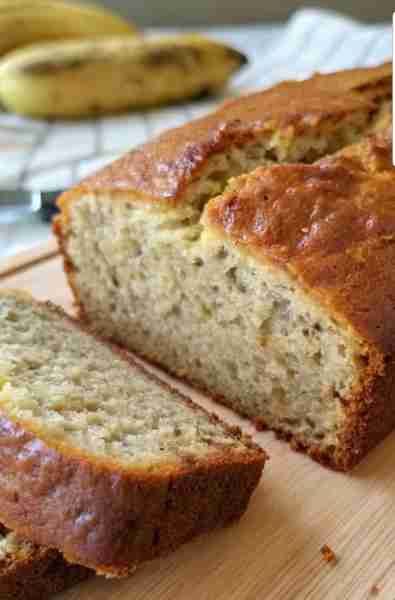 Banana Bread Recipe Ingredients: 2 to 3 ripe bananas (mashed) 1/3 cup melted butter 1 teaspoon bakin...