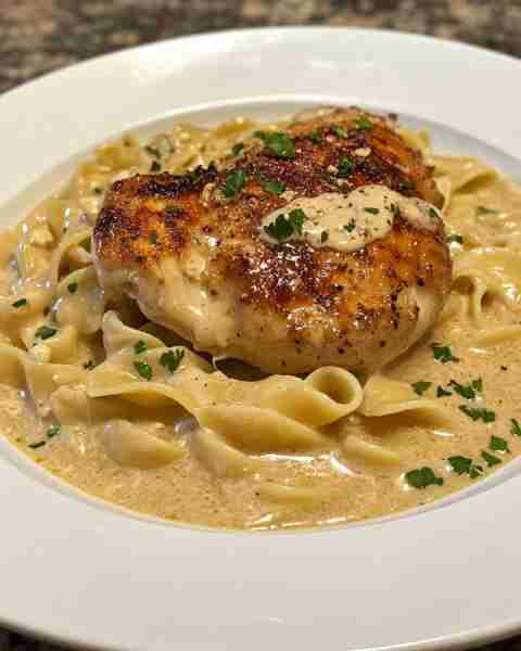 One-Pan Creamy Buttered Noodles with Tender Chicken Ingredients: 4 boneless, skinless chicken breast...