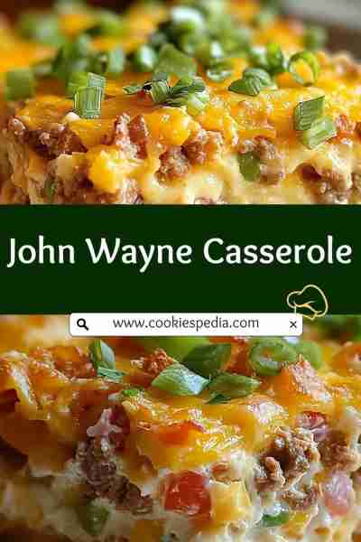 John Wayne Casserole 🥩🧀 This hearty and flavorful John Wayne Casserole is a comforting dish that's...