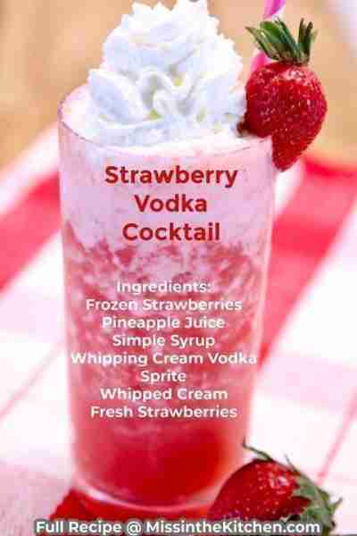 STRAWBERRY CREAM COCKTAIL 🍓 The combination of frozen strawberries, pineapple juice and whipping cr...