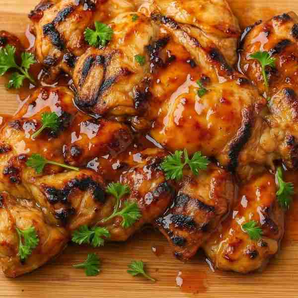 Sticky Grilled Chicken 🍗🔥 So easy and full of flavor — juicy chicken glazed in a sweet and savory...