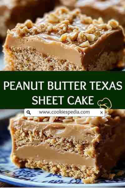 PEANUT BUTTER TEXAS SHEET CAKE 2 cups all-purpose flour 2 cups sugar 1/2 teaspoon baking soda 1 teas...