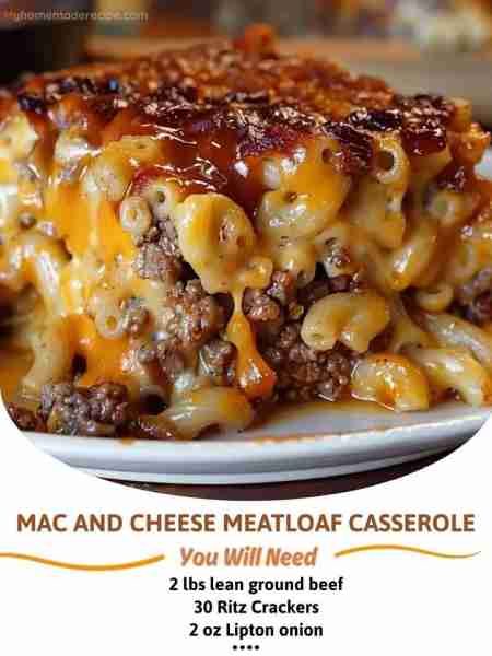 Mac and Cheese Meatloaf Casserole Total Time: 1 hour 5 minutes Yield: 8 servings Diet: Vegetarian In...
