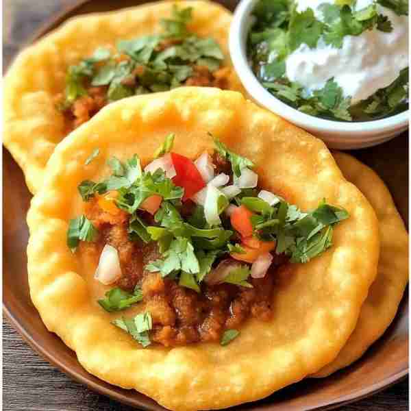 Indian Fry Bread Tacos 🌮 Delicious and fluffy tacos made with homemade fry bread! 📋 Ingredients...