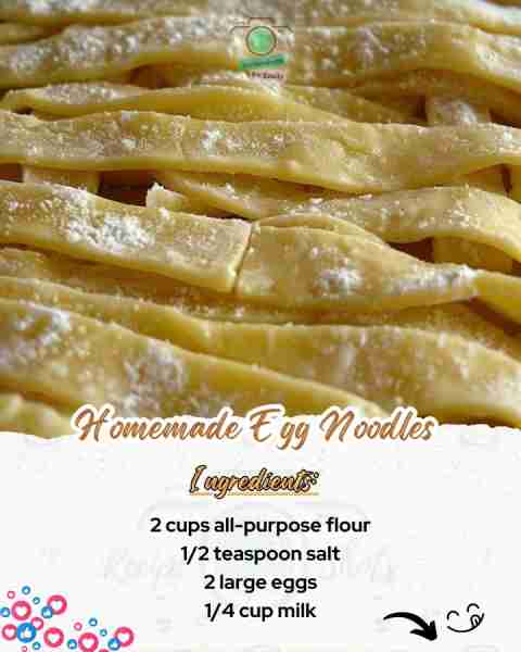 🍜 Homemade Egg Noodles Making Homemade Egg Noodles is a time-honored tradition in our family, bring...
