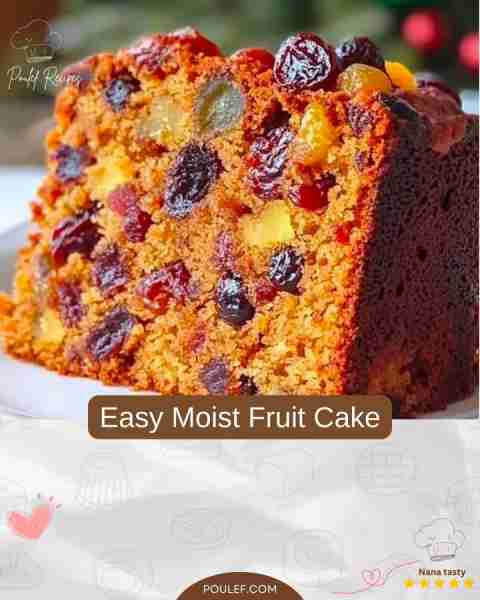 Easy Moist Fruit Cake Ingredients 1 cup mixed dried fruits (raisins, sultanas, chopped dates, cherri...