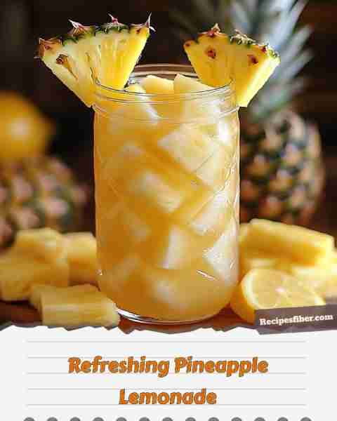 Refreshing Pineapple Lemonade 🍍🍋 Quench your thirst with this refreshing tropical drink! 📋 Ingr...