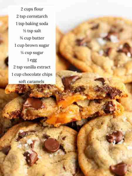 Recipe: https://www.iheartnaptime.net/caramel-chocolate-chip-cookies Salted caramel chocolate chip c...
