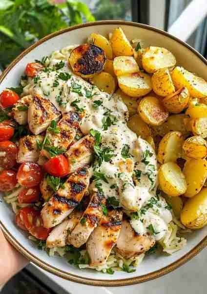 🥥 Greek Coconut Lemon Chicken Alfredo is a dreamy Mediterranean-meets-tropical fusion 🌴—featuring...