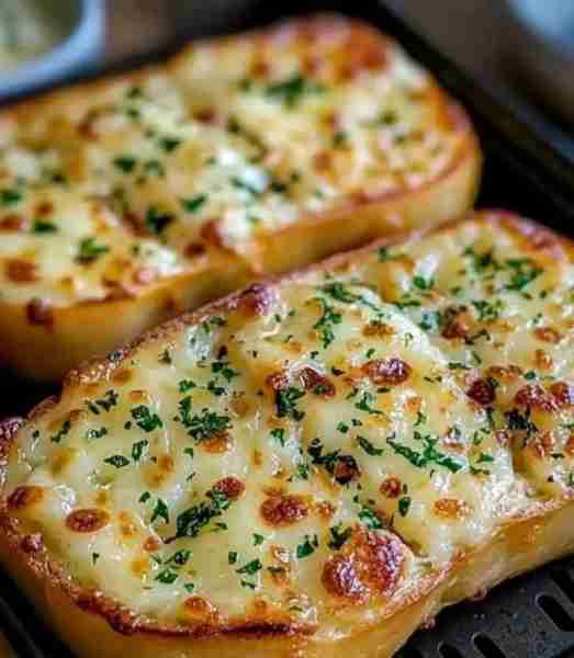 Quick Air Fryer Garlic Bread Ingredients: 4 slices of bread (baguette, Italian, or any preferred typ...