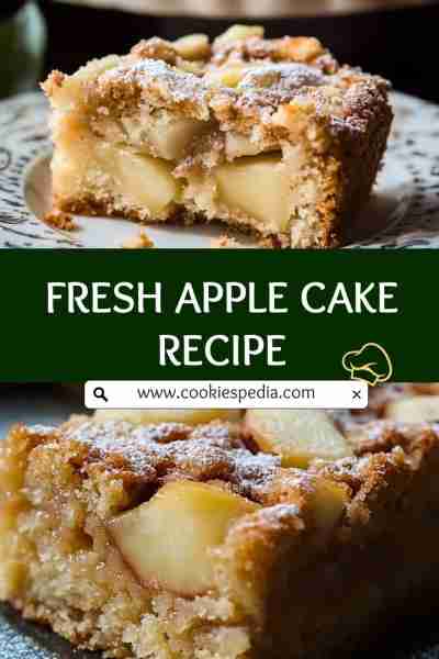 FRESH APPLE CAKE RECIPE Ingredients : 1 c vegetable oil 2 c sugar 3 eggs 3 c flour 1 tsp baking soda...