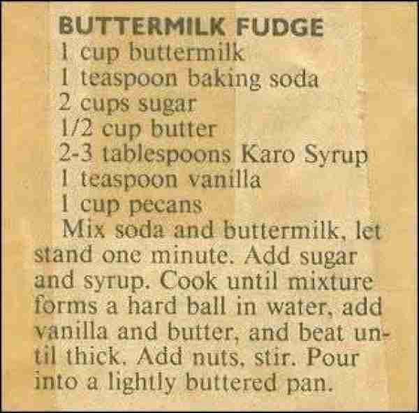 Buttermilk gives fudge a buttery caramel flavor. Add a sprinkle of sea salt on top for a little burs...
