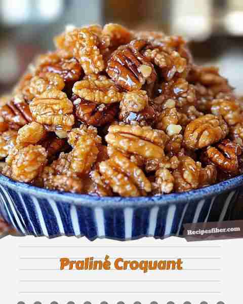 Praliné Croquant 🍬 Enjoy a deliciously sweet and crunchy treat! 📋 Ingredients - 2 cups Crispix ce...