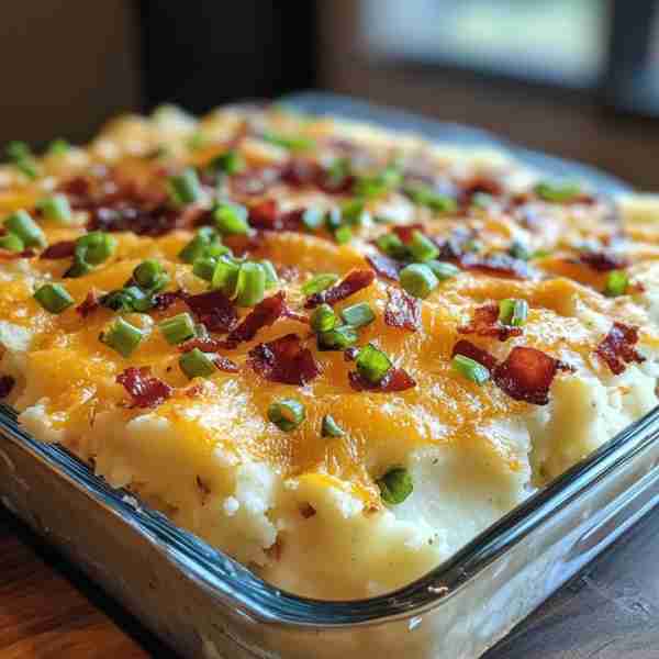 Loaded Mashed Potato Bake (Gone in Minutes!) Ingredients: 4 cups mashed potatoes (prepared) 1 cup sh...