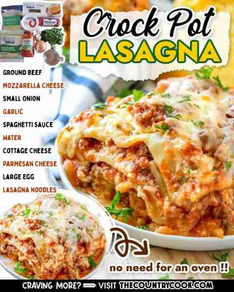 Enjoy a delicious and easy meal with this Crock Pot Lasagna recipe! Tender pasta, flavorful meat sau...