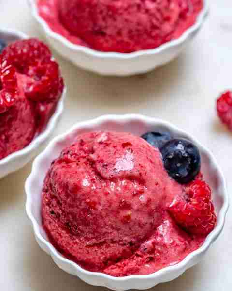 Fueling my body with nature's candy... This Mixed Berry Sorbet is packed with amazing flavor and nut...