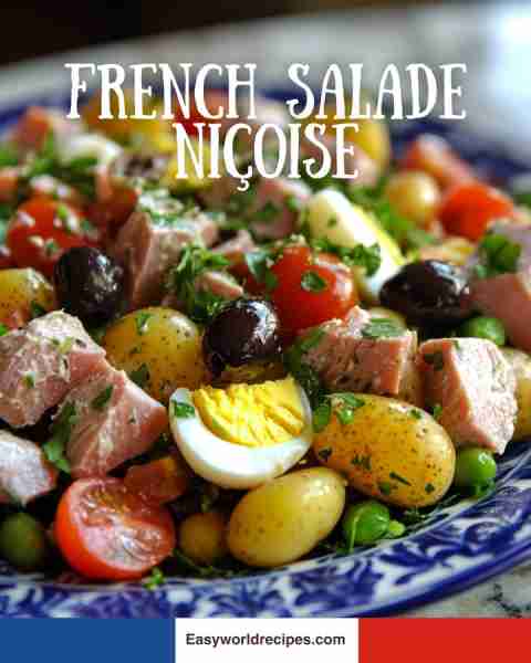 Fresh Salade Niçoise 🥗 A colorful salad with tuna, eggs & olives 🇫🇷🥔🥚 recipe in the сoммεητs ⬇
