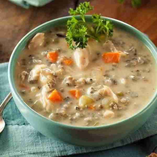 "This soup is sooo good!" - Cara Tic Yes, that's our absolute favorite Creamy Turkey (Or Chicken) &...