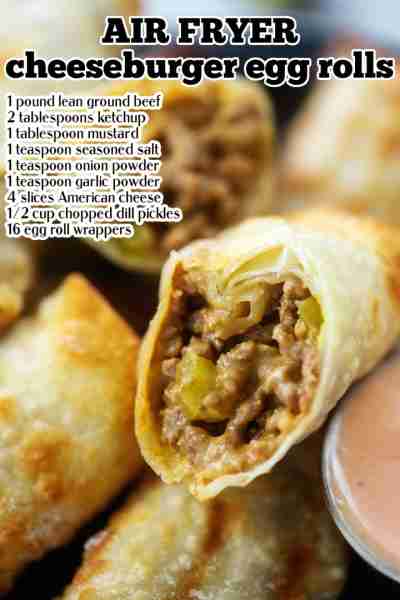 Recipe: https://airfried.com/cheeseburger-egg-rolls-in-the-air-fryer/ No need to decide between your...