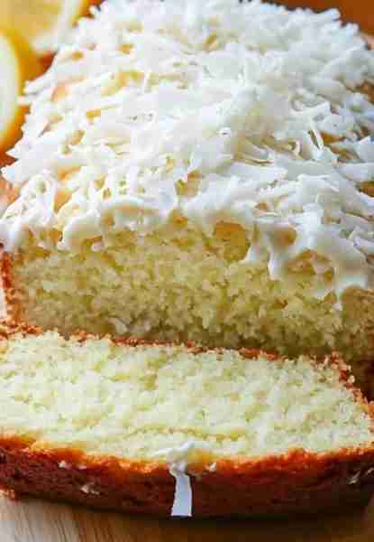 Lemon Coconut Loaf is a delightful cake with a zesty lemon flavor, topped with a sweet and crunchy c...