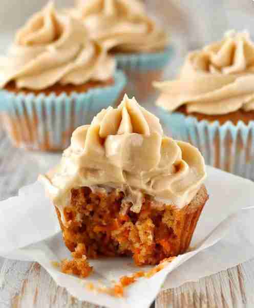Carrot Cake Muffins Ingredients: 1 1/2 cups all-purpose flour 1 tsp baking powder 1/2 tsp baking sod...