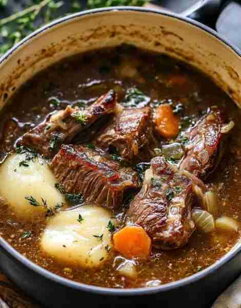 French Onion Beef Short Rib Soup Recipe 0 ratings · servings Visit site Discover a delicious French...