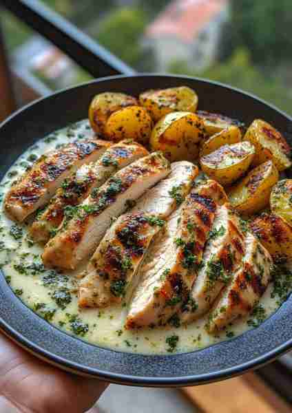 🌰 Chestnut & Lemon Greek Chicken Alfredo with Sage Pesto is the ultimate cozy-season comfort dish—w...