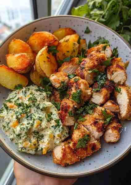 🌶️ Greek Chicken Alfredo with Creamy Spicy Feta Sauce delivers a bold Mediterranean punch! Garlic-he...