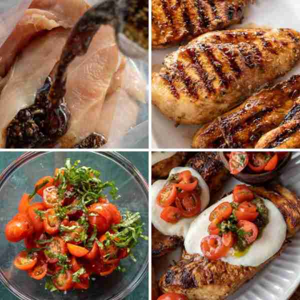 This Grilled Chicken Margherita recipe is full of fresh flavors! Balsamic Grilled Chicken is topped...