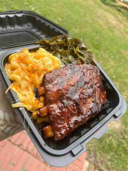 Made BBQ Ribs, Baked Mac and cheese w/ Collard Greens BBQ Ribs: ! I love this quick & easy recipe an...
