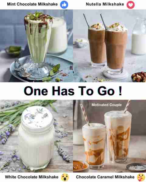 Nutella Milkshake 🍫 Mint Chocolate Milkshake 🍃 A refreshing milkshake blending mint-flavored ice c...