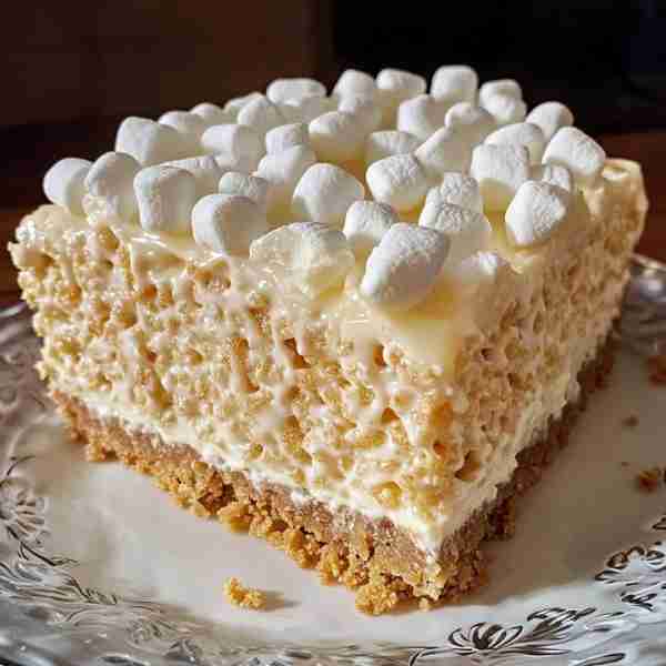 Rice Krispie Treat Cheesecake 🍰 Indulge in this delightful twist on a classic cheesecake! 📋 Ingr...