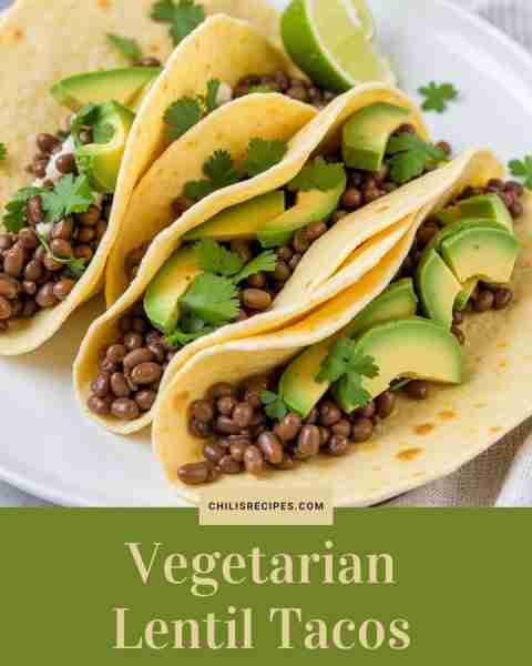 Vegetarian Lentil Tacos Ingredients: Cooked lentils Taco seasoning, corn tortillas, avocado Method:...
