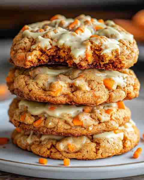 🥕🍪 Carrot Cake Cookies These Carrot Cake Cookies are the perfect treat when you want all the flavo...