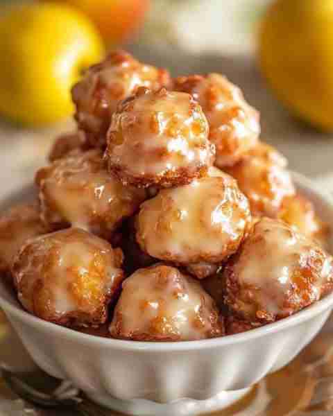 Apple Fritter Bites 🍏🍩 Ingredients: 1 ½ cups all-purpose flour 2 tsp baking powder 𝐓𝐎 𝐂𝐎𝐍𝐓𝐈𝐍𝐔𝐄 𝐑𝐄𝐂...
