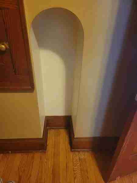 "I bought this older home 4 years ago and have an odd nook in the hallway. I'm not sure what it was...