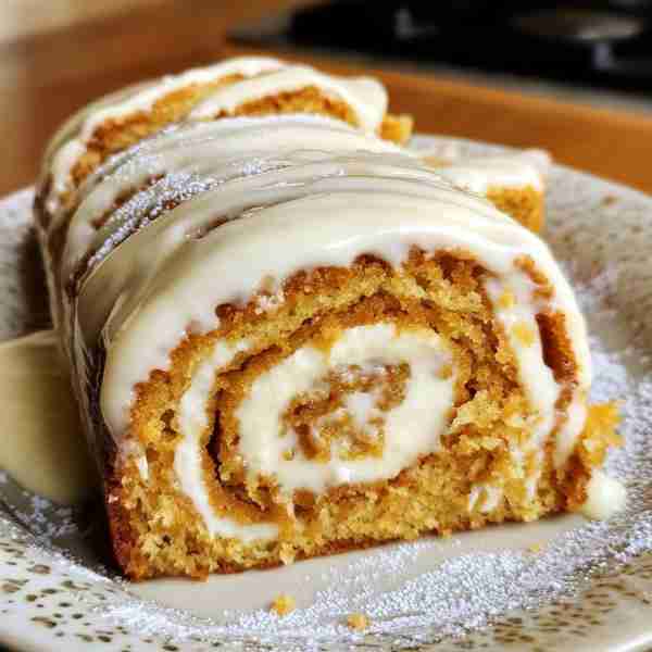 Carrot Cake Roll with Cream Cheese Frosting Filling 🎂 Delight in this sweet and moist dessert! 📋 I...