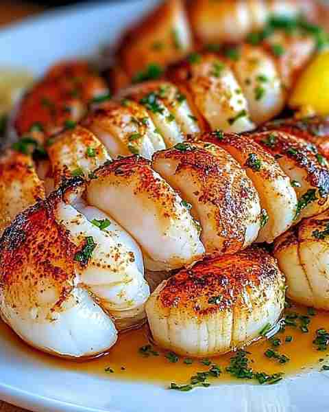 Garlic Butter Lobster & Scallops 🦞🐚🧄 Ingredients: - 1 tsp paprika - 3 cloves garlic, minced -...