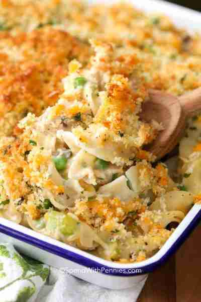 https://www.spendwithpennies.com/easy-tuna-casserole/ You won't believe how easy this creamy tuna ca...