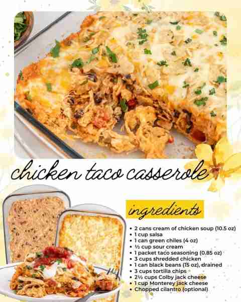 Tacos + casserole = the best dinner ever! 🌮🔥 Cheesy, saucy, and loaded with flavor! Gather these i...